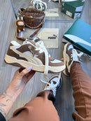 Puma 180 Off White Marrom