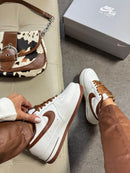 Air Force F1 Luxo Branco e Marrom