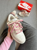 Nike Dunk Low – Branco / Rosa Premium