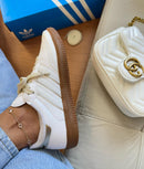 Adidas samba OG sintético  Branco / Ouro