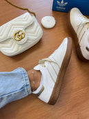 Adidas samba OG sintético  Branco / Ouro