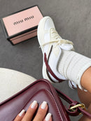 Miu MIU Gymnasium em tecido técnico e camurça